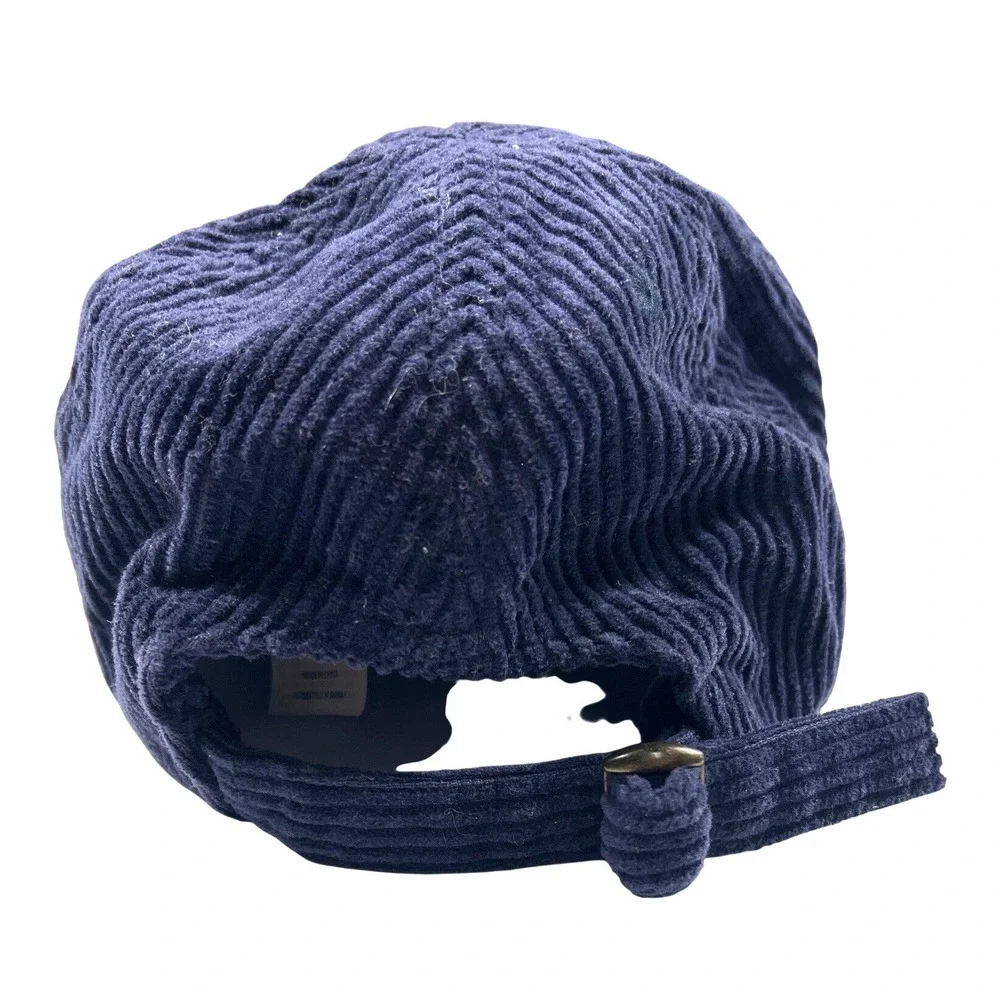 Boden Kids Navy Blue Corduroy Baseball Cap Hat 2-4Y 104cm Adjustable EUC